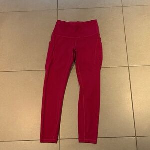 lululemon athletica Red Leggings